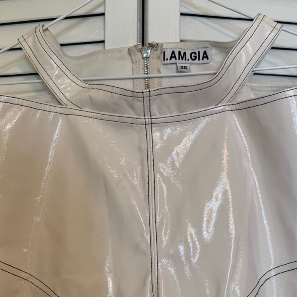 white patent leather i am gia pants